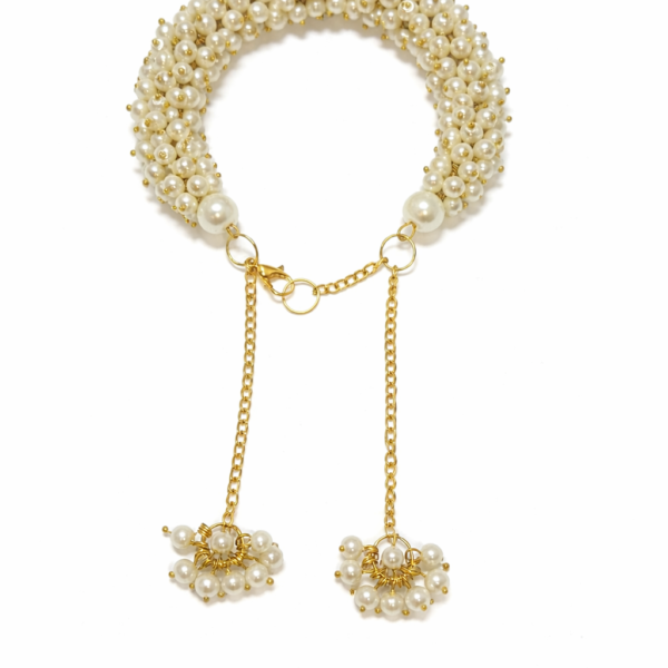 Elegant Pearl Adjustable Tassel Bracelet